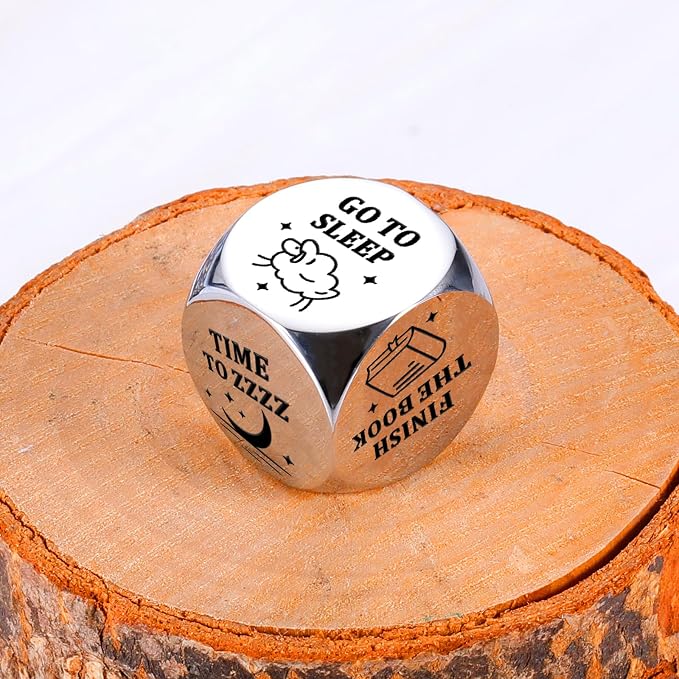 Book Lovers Gifts Reading Decision Dice, Funny Bookish Gift for Women Men Stocking Stuffer Gifts for Women Men Her Him Readers Reading Friends Bookish Bookworm Books Nerd Librarian, Book Club Gift