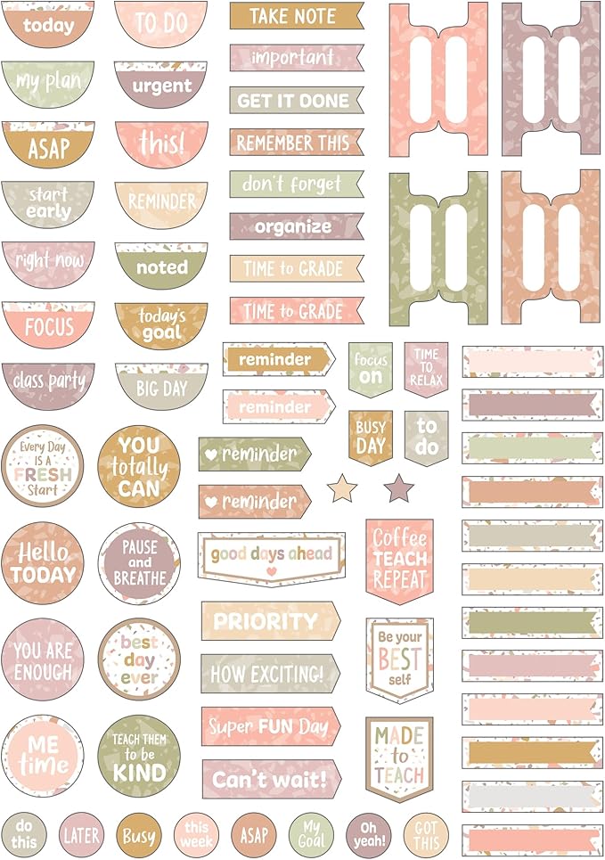 Teacher Created Resources Terrazzo Tones Teacher Planner (TCR7230)