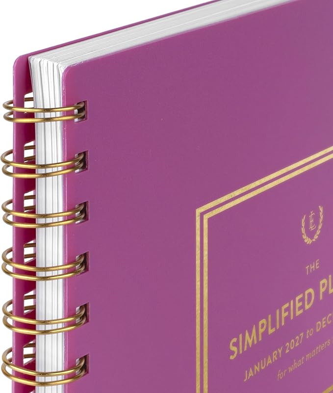 AT-A-GLANCE 2027 Planner, Simplified by Emily Ley, Weekly & Monthly, 8.5" x 11", Nostalgia Pink (EL60-905-27)