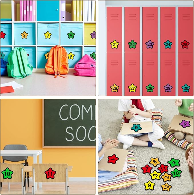 WhatSign Line up Spots for Classroom Floor Waterproof Number Stickers 36pcs Line up Numbers Stickers for Classroom Lining up Kindergarten Preschool Teachers Essentials