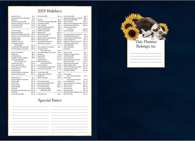 Lang, American Cat 2025 Monthly Pocket Planner by Lowell Herrero