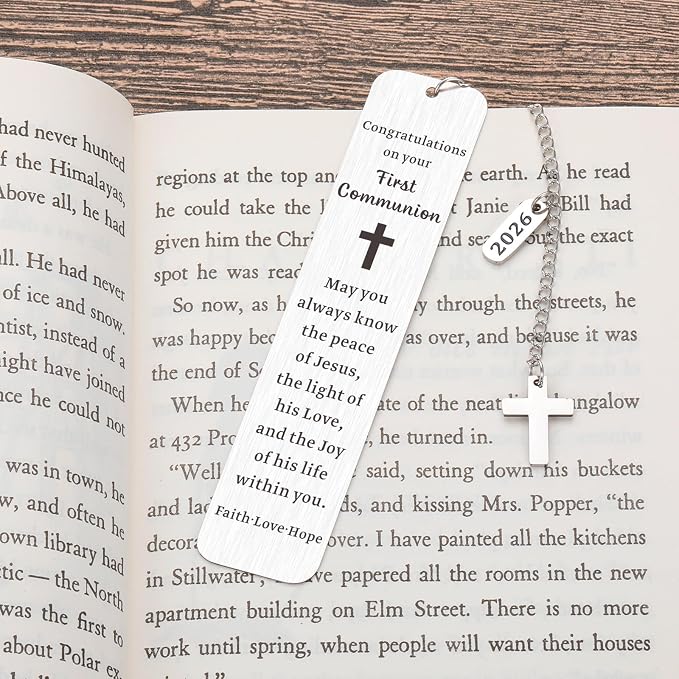 First Communion Gifts for Girls Boys Baptism Catholic Confirmation Gifts for Teens Boys Girls Kids 1st Holy Communion Gifts Christian Religious Bible Verse Gifts for Goddaughter Godson Women Men Faith