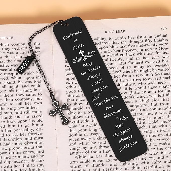 Confirmation Gifts for Teenage Boys Girls, Catholic Confirmation Gifts Bookmark for Teen Boys Girls, Confirmation Sponsor Gifts for Women Men, Easter Gifts for Teens, Baptism Gift