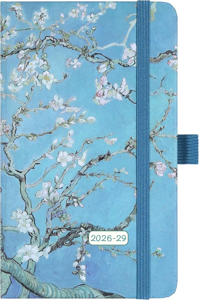2026-2029 Pocket Planner/Calendar - 3 Year Monthly Planner 2026-2029, Jul 2026 - Jun 2029, 6.3" x 3.8", 61 Notes Pages, Inner Pocket, Pen Holder & Elastic Closure