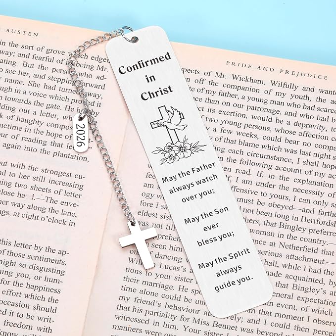 Confirmation Gifts for Teenage Boys Girl 2026 Confirmation Gifts for Boys Teen Girls Confirmed in Christ Christian Bookmark Faith Based Gift for Women Men Religious Easter Basket Stuffers for Tween