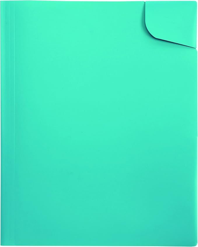 Oxford Divide-It-Up 4-Pocket Poly Folder, Assorted Colors, Letter Size (99837)