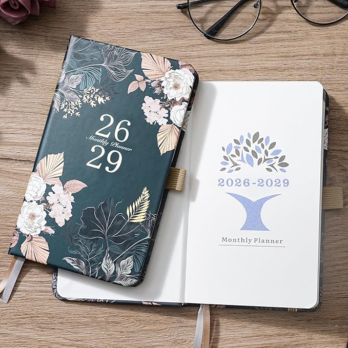 2026-2029 Monthly Pocket Planner/Calendar - JUL 2026 - JUN 2029(36 Months), 3 Year Monthly Planner 2026-2029, 6.4" x 3.8", 2 Bookmarks, Inner Pocket, Pen Holder, Perfect Organizer