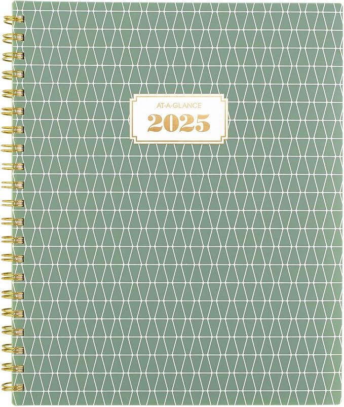 AT-A-GLANCE 2025 Planner, Weekly & Monthly, 8-1/2" x 11", Large, Badge, Tile (1722T-905-25)