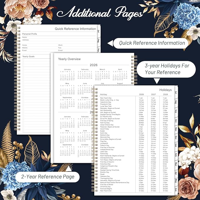 Planner 2026-2027 - 9" x 11", 2026-2027 Planner Weekly & Monthly from JUN.2026 to JUL.2027, Academic Planner 26-27 with Sturdy Cover, Twin-wire Binding, Premium Paper, Monthly Tabs