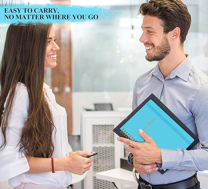 Utron A5 Weekly Planner - Undated Daily To Do List Planner, Weekly Goals Notebook for Office/Business and Students