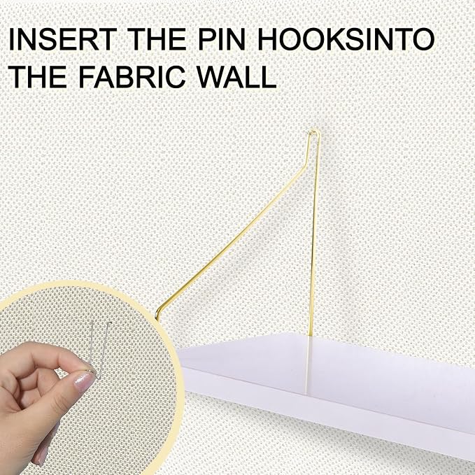 Cubicle Shelf For Fabric Walls With Hooks：12x6.0in White Wooden Cubicle Shelf Hanging Gold Bracket Use For Office Cubicle Accessories For Office Stylish Cubicle Decorations For Women Desk