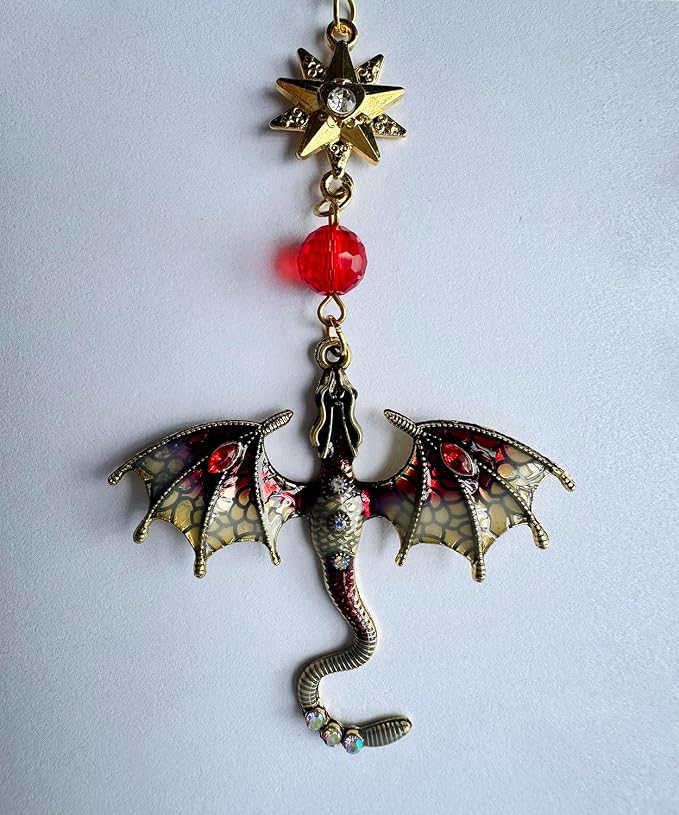 Letter Opener Envelope Slitter Mail Opener Tool Fourth Wing Fantasy Dragon Sword Bookmark, Inspirational Bookmarks for Book Lovers, Bookworm Reader School Office Supplies Gift Red Dragon