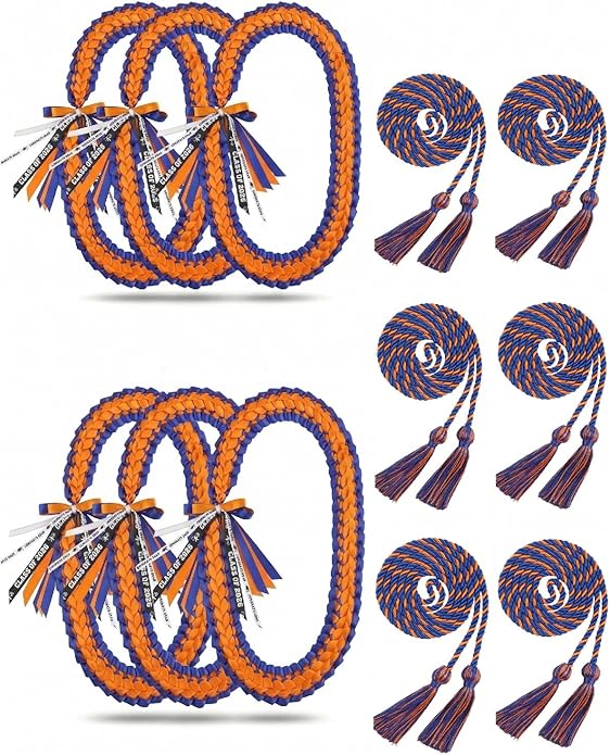 TFTAFAN Graduation Leis and Graduation Honor Cords Class of 2026 Graduation Ribbon Lei Graduation Necklace Braided Necklaces gift for Student Gifts Party Supplies