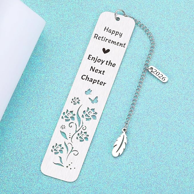2026 Best Retirement Gifts for Woman Man 2026 Cool Teacher Retirement Retired Gifts for Women Men Female Going Away Leaving Gift for Women Men Friends Happy Retirement Enjoy the Next Chapter Bookmark