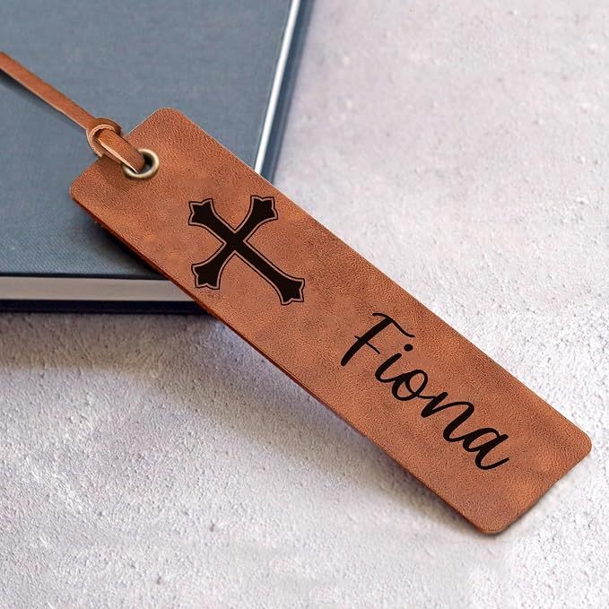Personalized Bookmark, Book Marks for Reading, Women Men Kids Personalized Gifts for Book Lovers Teachers Appreciation Gifts on Birthday Graduation Christmas Back to School (Brown)