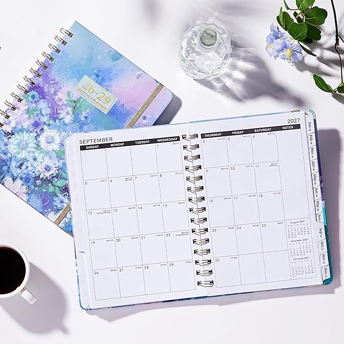 2026-2029 Monthly Planner - 3 year planner 2026-2029, JUL 2026-JUN 2029, Monthly Calendar, 6.3" x 8.4", 36 Month Calendar Planner with Monthly Tabs, Inner Pocket, for Long-Term Planning