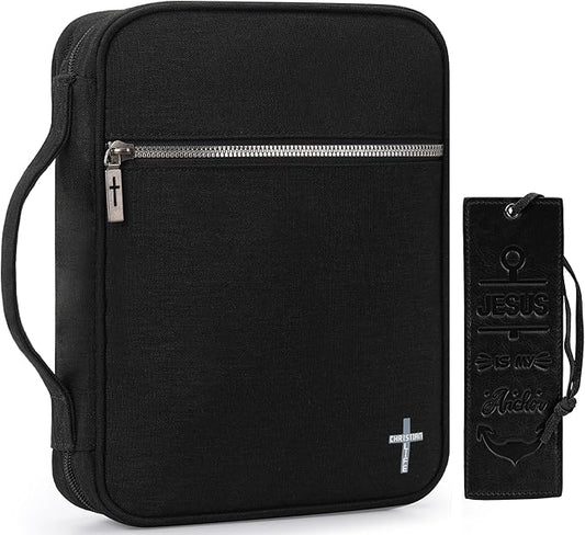 Montana West Bible Cover for Women Men with Leather Bookmark Book Carrying Cases Church Bag for Outdoor Protective