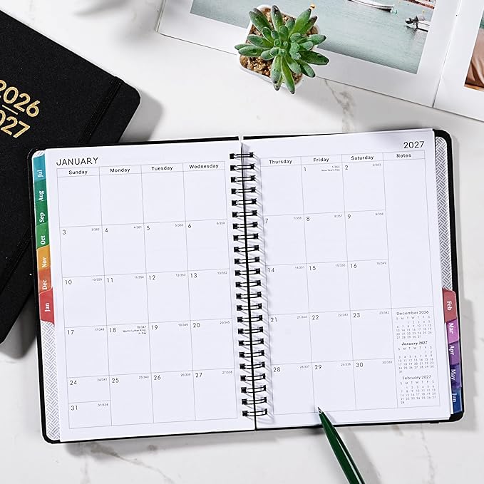 Planner 2026-2027 - Planner 2026-2027 Weekly and Monthly from Jul. 2026 - Jun. 2027, Academic Planners with Pocket and Tabs, 8.5" x 6.4"