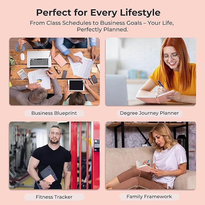 Weekly Monthly 2026-2027 Planner (July 26-Dec 27),6.5"x3.75",18 Months Agenda Plan with Month Tabs & Pocket,Expenses/Note Pages, Academic Calendar with Vegan Leather Cover,Pink