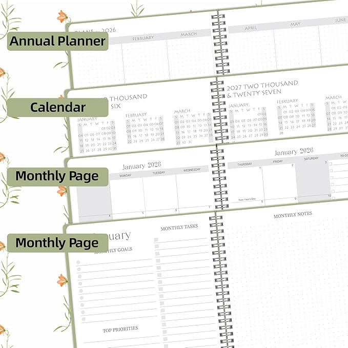 Monthly Planner 2025-2027, July 2025 - June 2027, 7" x 9", 2 Year Calendar 2025-2027 Monthly Planner, 24 month Calendar Perfect for School & Office