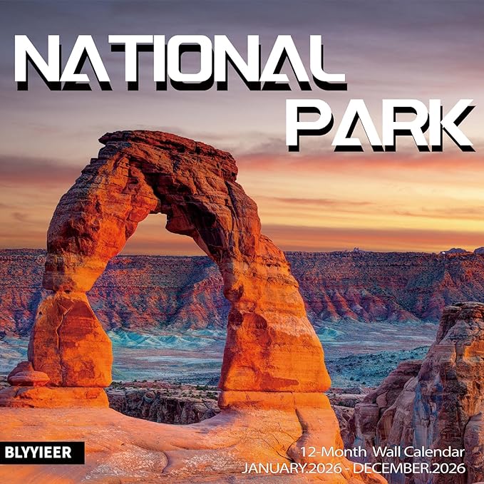 2026 Wall Calendar, NATIONAL PARKS Calendars,2026 Monthly Calendars, Wall Calendar 2026,Thick Glossy Paper, Organizing & Planning & Giftable