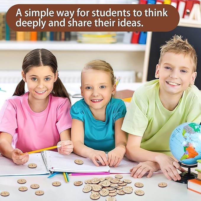 CypherX 50Pcs Wood Owl Tokens for Students Classroom Behavior Incentives Coin Back to School Gift for Teacher, Teacher Supplies for Elementary Preschool Kindergarten