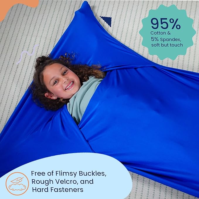 Body Sock -for Sensory Regulation, Relaxation, Stress Relief, Calming - A Sensory Sack Without Rough Fasteners
