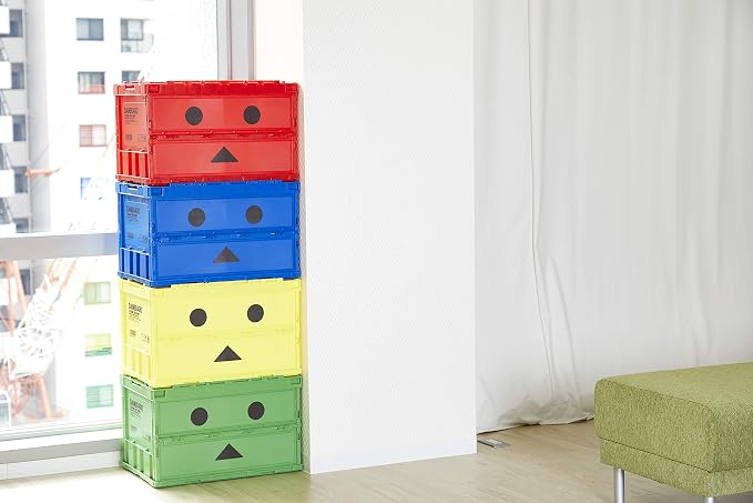 Trusco Nakayama (TRUSCO) TRC50BADNBGN Thin Folding Container with Lock Lid, Green Storage Case, Storage Box