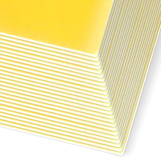 Flipside Products 20" x 30" Yellow Foam Board, Arts and Crafts, 3/16" Thick, Presentations, Signboards, Backing Board, Display, Pack of 25