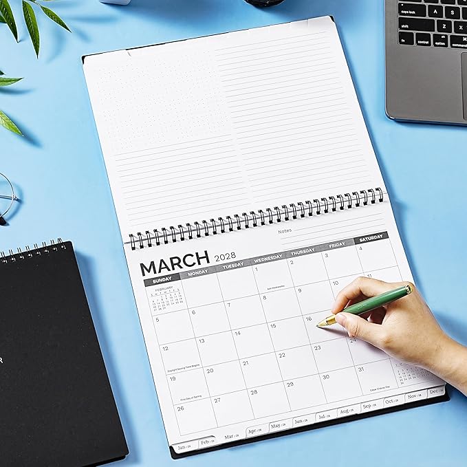 2026-2031 Monthly Planner - 5 Year Planner/Calendar, 9" x 11", 5 Year Calendar 2026-2031 Monthly Planners with Tabs, JUL. 2026 - JUN. 2031, Twin-Wire Binding, Double-Side Pocket - Waterproof Cover