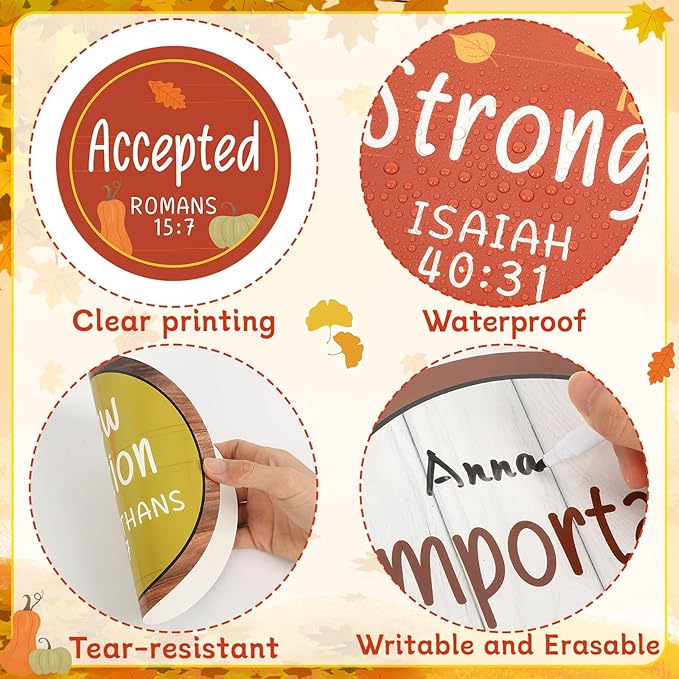 Christian Bulletin Board Decorations Set Motivational Quote Cutout God Says You are Thanksgiving Day Classroom Wall Decorations Fall Plaid Bulletin Board Set for Sunday School Home Church Supplies
