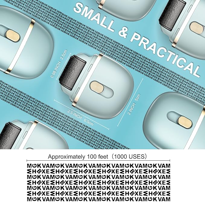 Lomil Identity Protection Roller Stamps - Wide Identity Theft Protection Stamp for ID Blockout with Refills - Privacy Confidential and Address Blocker (Blue, 2 Pack)