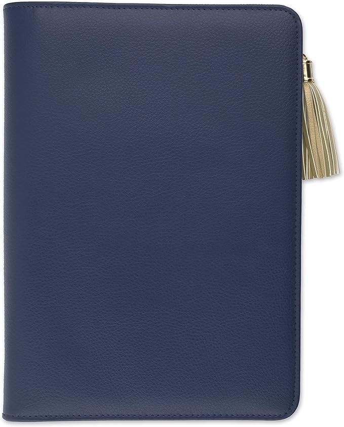 AT-A-GLANCE Weekly & Monthly Planner, Undated, 5-1/2" x 8-1/2", Pebble, Navy (6152-4001-58)