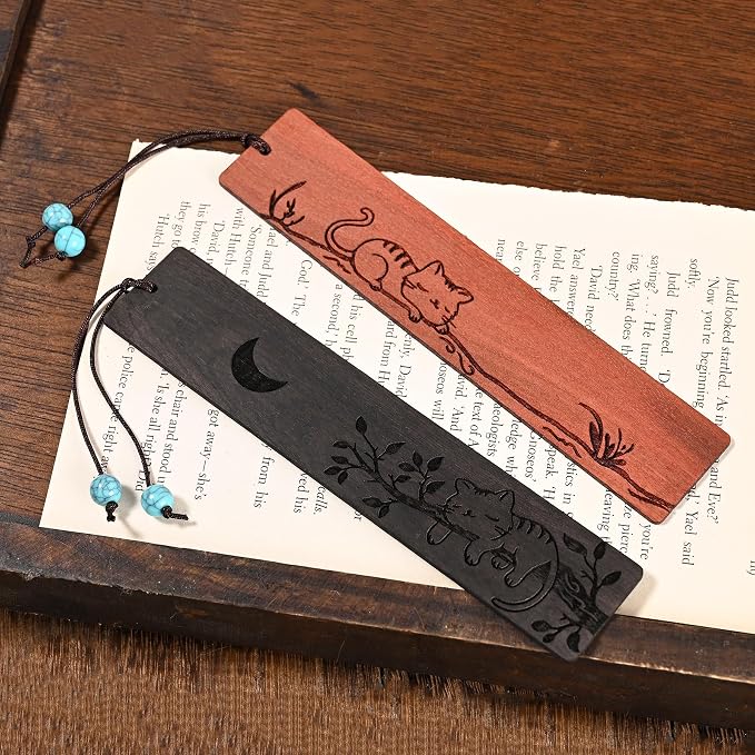 ZQZYMXQ 4Pcs Cute Cat Bookmarks Set for Women,Animal Book Mark Cat Lovers Gift Ideas Gifts for Readers (Cat Set)