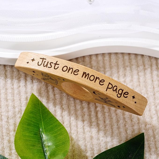 Just One More Page – Personalized Book Page Holder | Custom Name Thumb Spreader | Reading Gift for Book Lovers & Kids