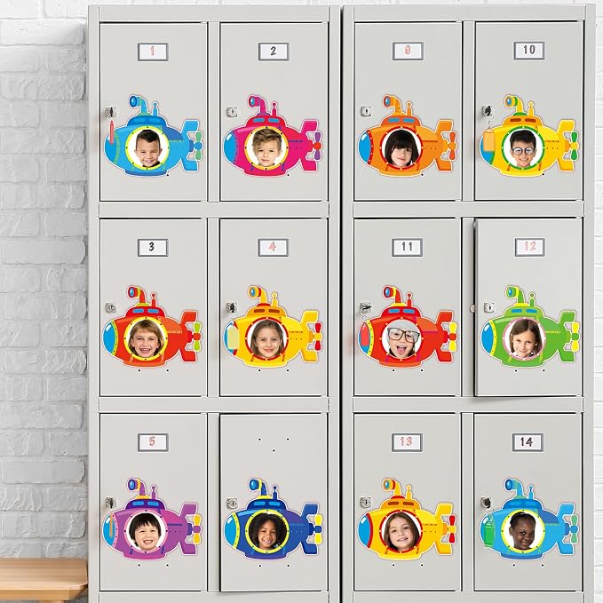 gisgfim 80Pcs Summer Cutouts Submarine Decorations Under The Sea Bulletin Board Summer Ocean Paper Cut-Outs Classroom Decor for Boy Girl DIY Craft Photo Wall Kindergarten Preschool Party Favor Supply