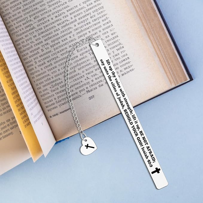 Metal Christian Bookmarks Gifts Bookmarks for Women Bible Verse Bookmark First Communion Gifts Religious Book Mark for Friends First Communion Gifts for Women Girls
