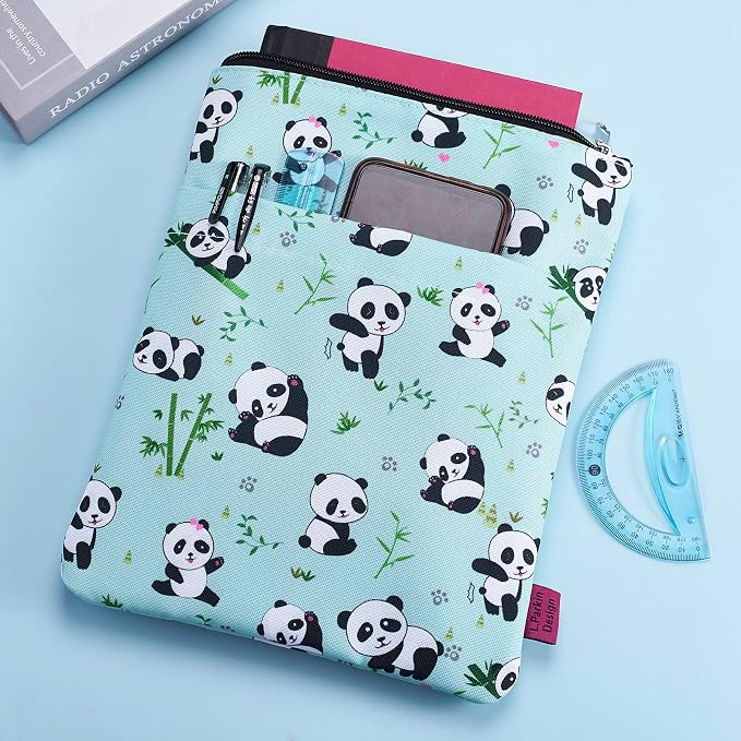 Book Sleeve for Book Lovers, Bookish Book Protector, Book Covers for Paperbacks, Washable Fabric, Book Sleeves with Zipper, Medium 11 Inch X 8.7 Inch
