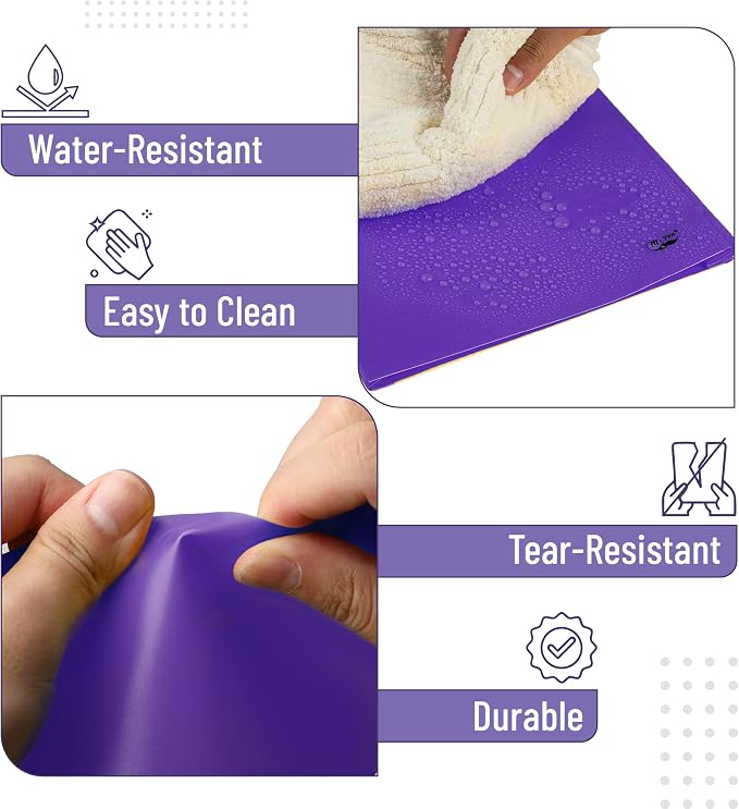 Mr. Pen- Plastic Folders with Pockets and Prongs, 24 Pack, Letter Size, Purple, Flexible Plastic Folders with Prongs