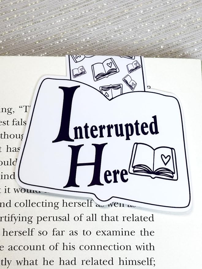 creates Magnetic Bookmark For Reading Journals Planners Scrapbooking Office Supplies Cute And Funny Bookmark For Bookworms Matte Laminate Double Sided Handmade (Interrupted Here)