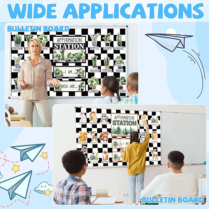 Black Checkered Bulletin Board Roll Reusable Waterproof Erasable Black White Retro Non-Woven Fabric Bulletin Board Roll Checkered Flag Poster for Teacher Classroom Decors Wrap Crafts 15.75" x 12ft