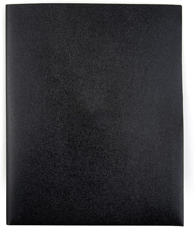 Mintra Poly Pocket Folders 3pk - Heavy Duty (Black/Blue/Red)