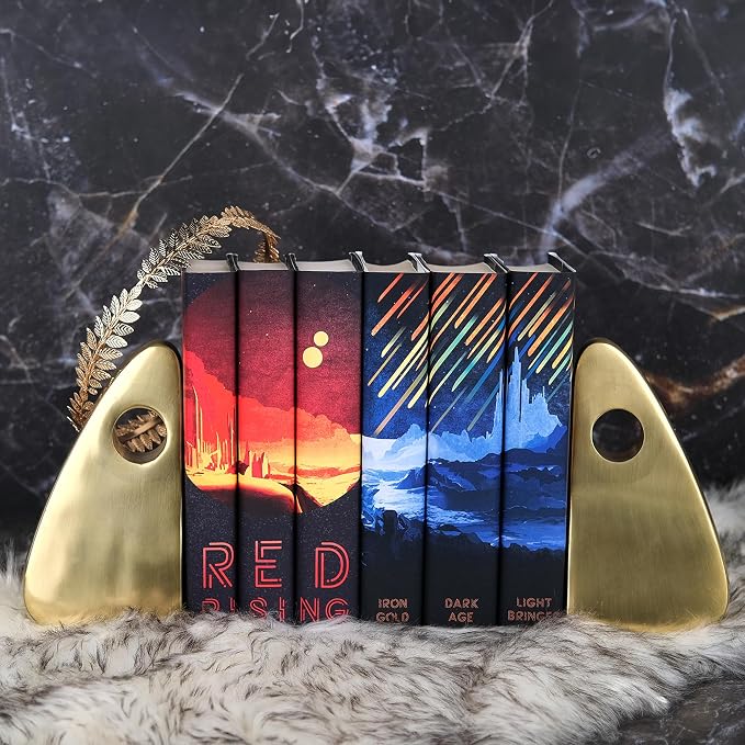 Pierce Brown Red Rising Extension Book & Jacket Set | 3-Volume Hardcover Set with Juniper Books Covers | Includes Iron Gold, Dark Age, & Light Bringer