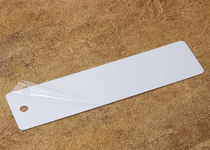Sublimation Blank Bookmarks 15Pcs Double-Side Heat Transfer Metal Craft Book Marker with 15Pcs Colorful Silky Tassels for Birthday Wedding DIY Projects and Gift Tag (3.2x12cm, Rectangle)