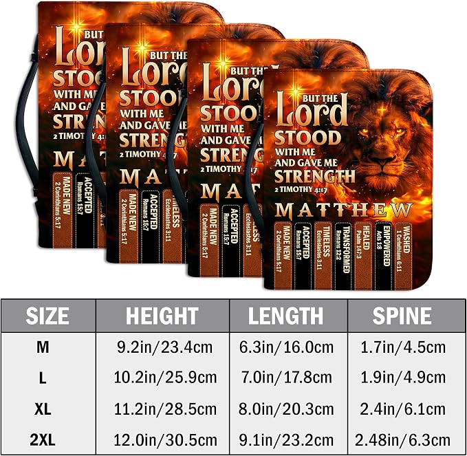 Personalized Man of God Bible Cover, God Says I Am Bible Case PU Leather, Bible Holder Handle Zipper, Faith Scripture with Name Case Bag, Religious Gifts for Church Christians Women Men (01)