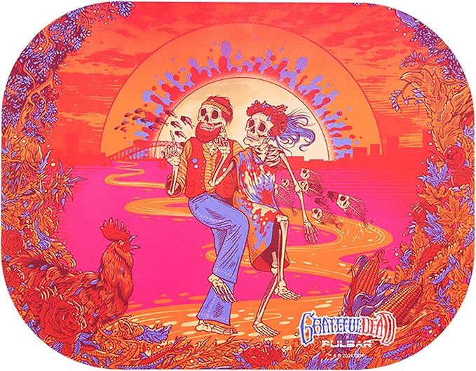 Pulsar x Grateful Dead - Officially Licensed Mini Tray & Magnetic Lid Kit for Storage and Organization - 7x5.5 - Sunset Dance