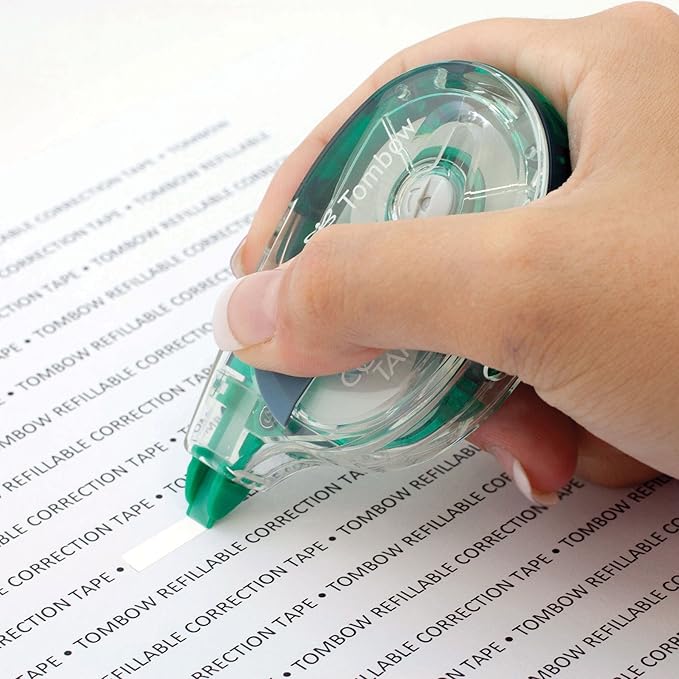 Tombow 68666 Mono Refillable Correction Tape Refill, White 1 Count (Pack of 2)