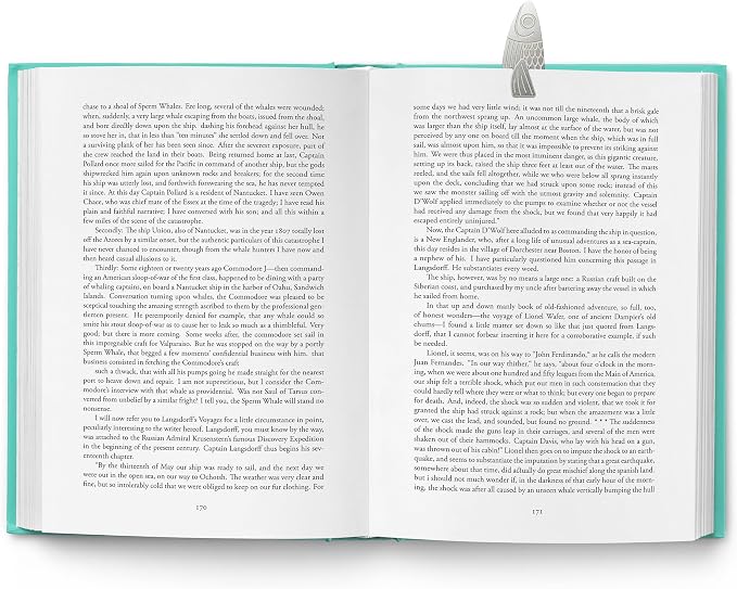 Genuine Fred Water Marks Sardine Bookmarks – Set of 3 Flexible Steel Page Markers with Sardine Tin Packaging – Fun & Functional