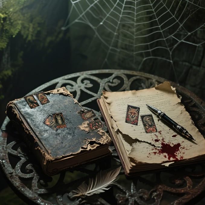 20 Pcs Magic Magnetic Bookmarks, Gothic Cottagecore Tarot Enchanted Forest Style Magnet Bookmark Clips, Vintage Dark Fantasy Book Accessories for Magic Lovers Readers