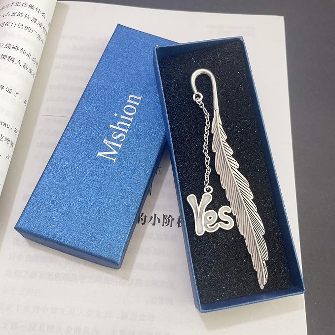 Luminous Bookmark, Retro Glow in The Dark Reading Bookmarks for Women Men Lovers,Book Markers with Pendant Holiday Gifts